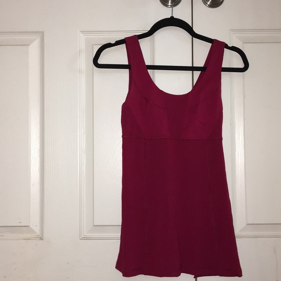 LULULEMON raspberry tank with open sides - Picture 1 of 4